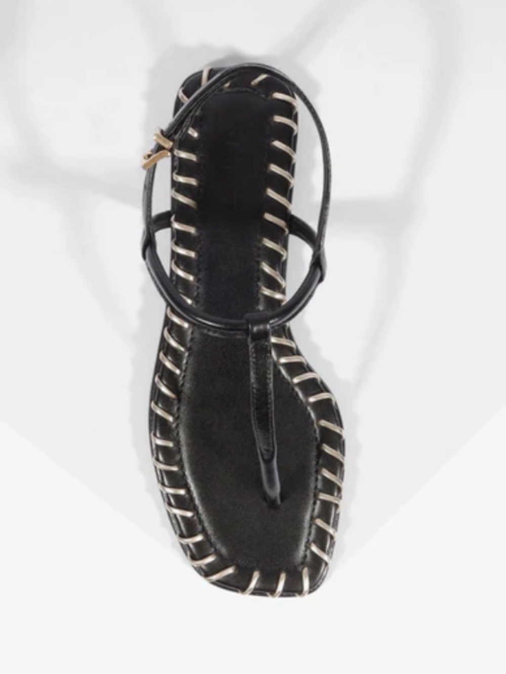 SCHUTZ ELSHA SEWING LEATHER SANDAL 7.5 - Picture 4 of 11